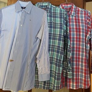 Vineyard Vines Blue and Green Button Down Shirts